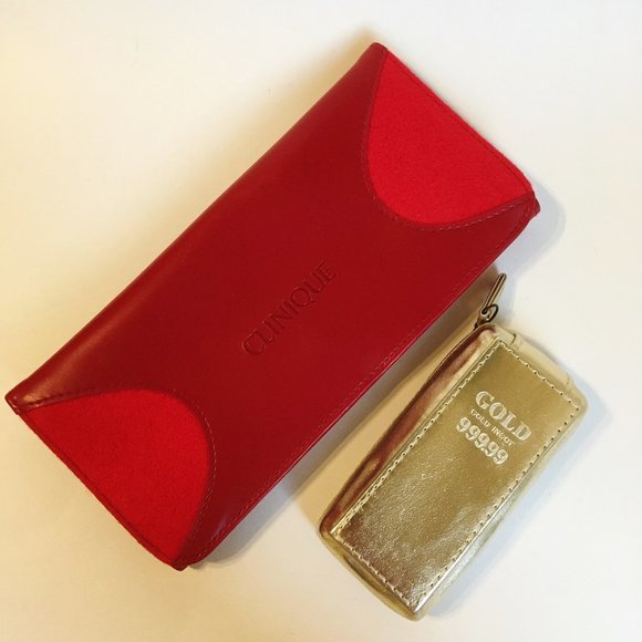 Travel Jewelry Organizer Clinique Nail Kit File Clippers Trifold Storage Holder - Picture 1 of 12